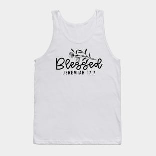 Blessed Jeremiah 17:7 Flowers Bible Christian Tank Top